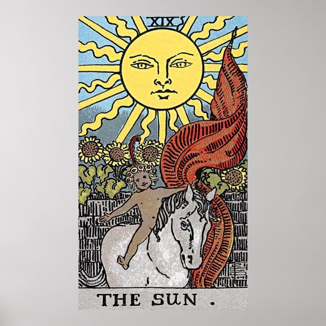 Lås upp målet: Vintagens Tarot Card Poster (Framsidan)
