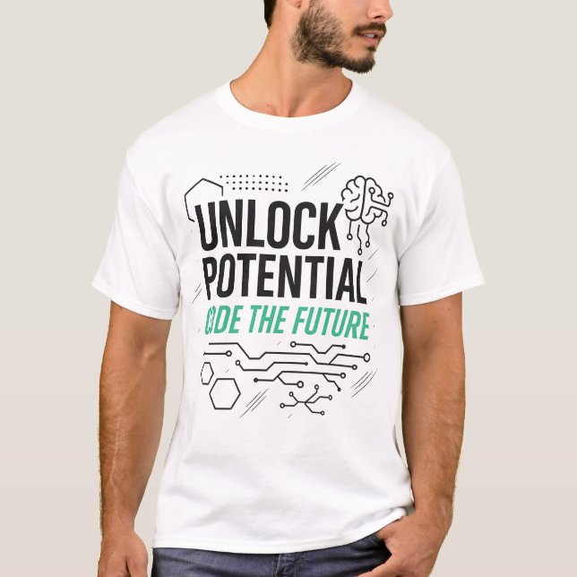 Lås upp potentiell kod framtida Te T Shirt (Framsida)