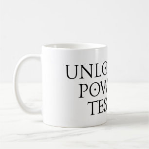 Lås upp provningseffekten kaffemugg
