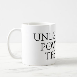 Lås upp provningseffekten kaffemugg