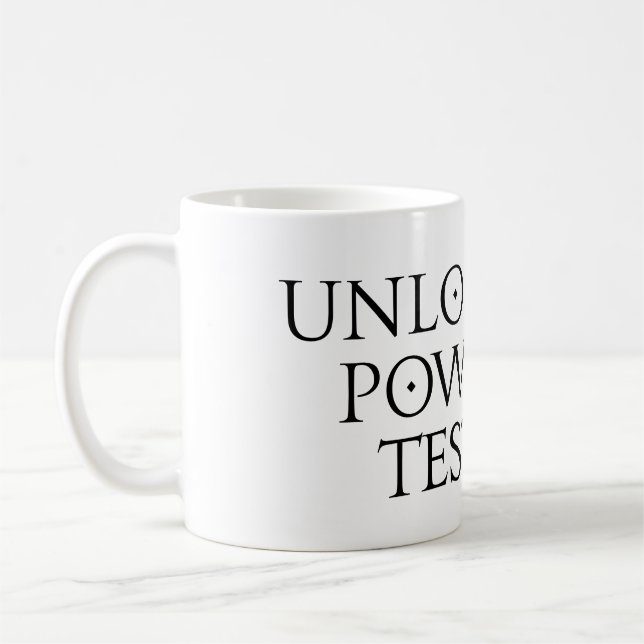 Lås upp provningseffekten kaffemugg (Vänster)