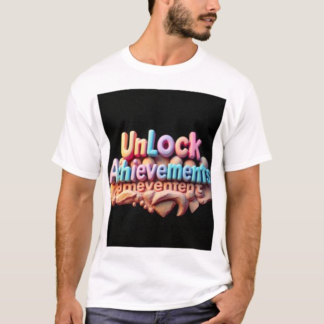 Lås upp uppnådda resultat grafik T-Shirt (Framsida)