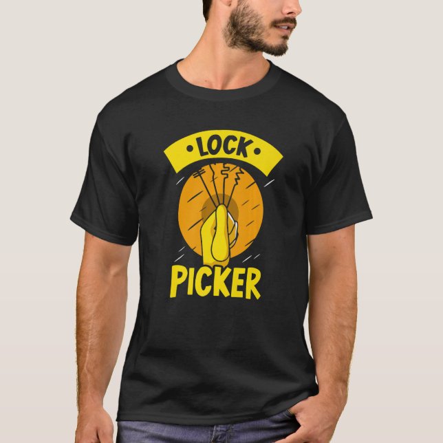 Lås väljaren låser Plockans plockning T Shirt (Framsida)
