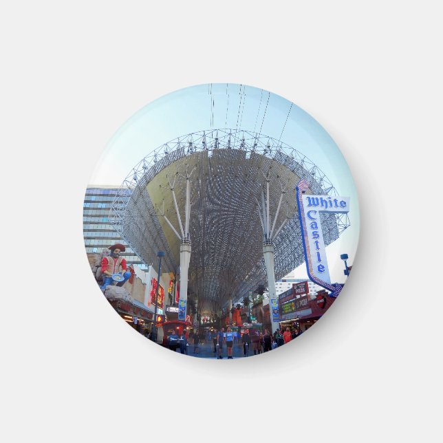 Las Vegas #1 Round Magnet (Framsidan)