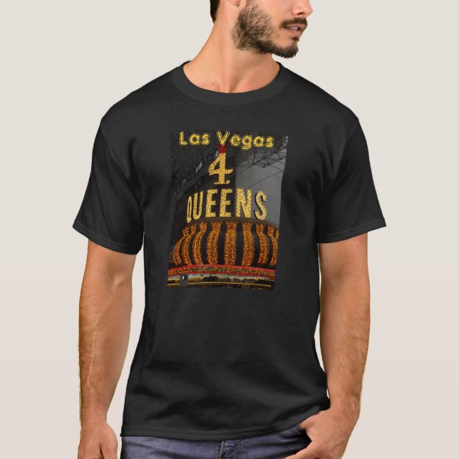 Las Vegas 4 Queens Tee Shirt (Framsida)
