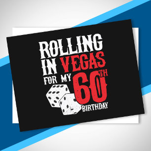 Las Vegas 60-årsfest - Rullar i Vegas Vykort