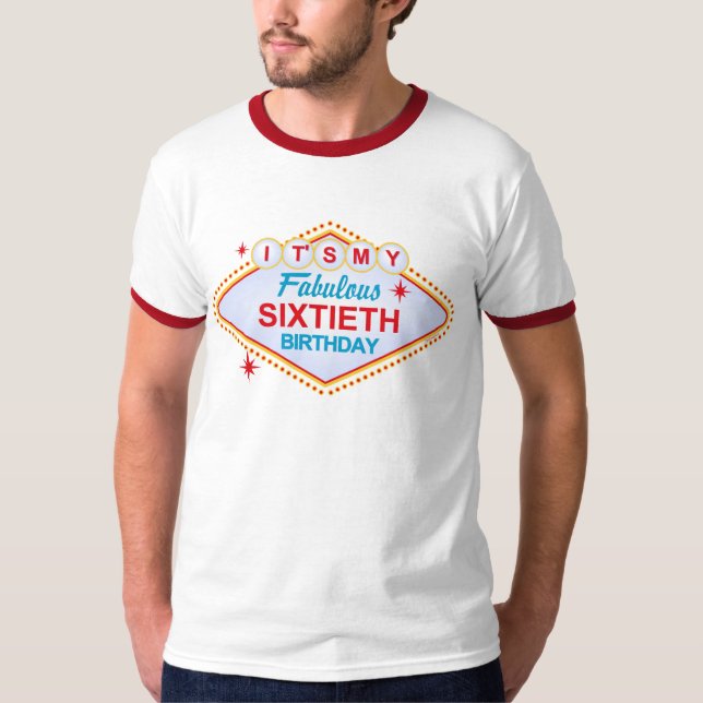 Las Vegas 60th födelsedag T-shirt (Framsida)