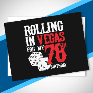 Las Vegas 78-årsfest - Rullar i Vegas Vykort