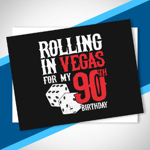 Las Vegas 90-årsfest - Rullar i Vegas Vykort