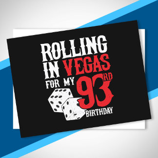 Las Vegas 93-årsfest - Rullar i Vegas Vykort