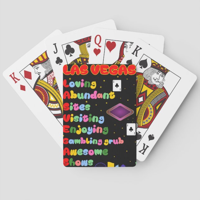 Las Vegas-akronymen Spelkort (Baksidan)