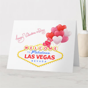 Las Vegas Alla hjärtans dag KÄRLEK Björn Kort