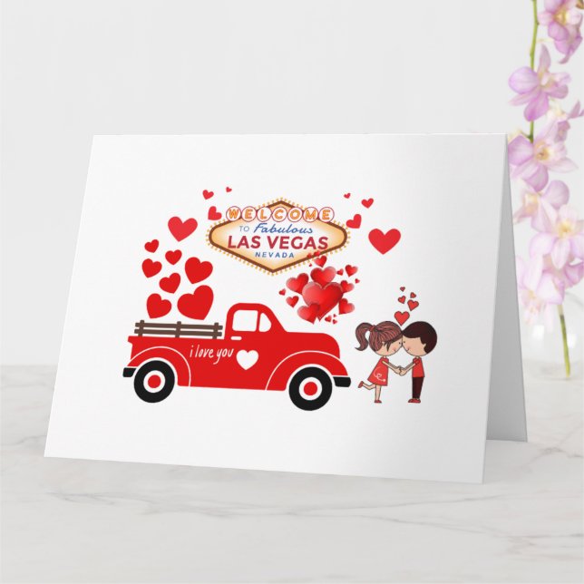 Las Vegas Alla hjärtans dag-kort Kort (Orkide)