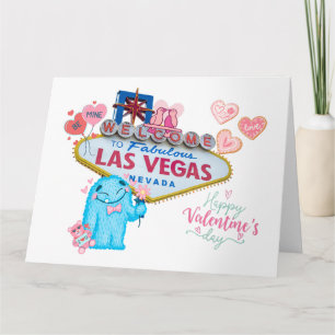 Las Vegas Alla hjärtans dag stor kort