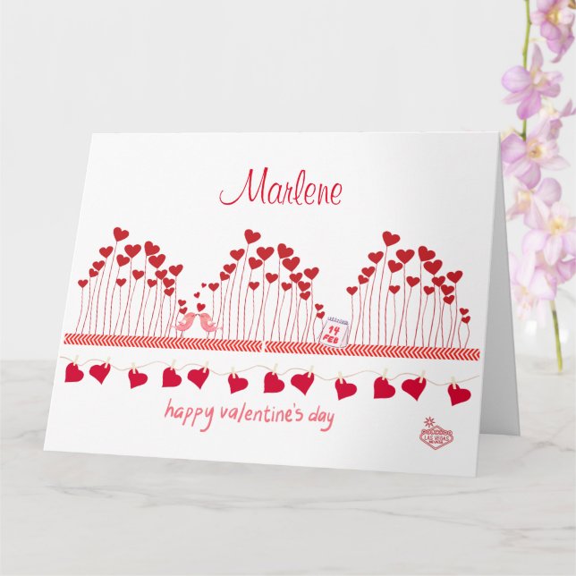 Las Vegas Alla hjärtans dags-kort Kort (Orkide)