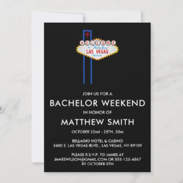 Las Vegas Bachelor Party Bröllop Resa Inbjudningar