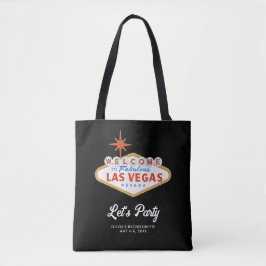 Las Vegas Bachelorette Bassäng Party Welcome Tote Tygkasse