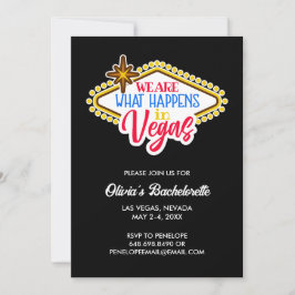 Las Vegas Bachelorette Helg Anpassningsbar Inbjudningar