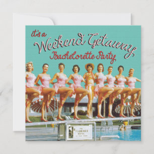 Las Vegas Bachelorette Helg Getaway-inbjudningar Inbjudningar