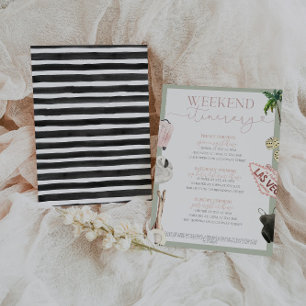 Las Vegas Bachelorette Itinerary Inbjudningar