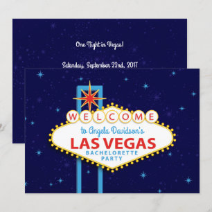 Las Vegas Bachelorette Party Inbjudningar