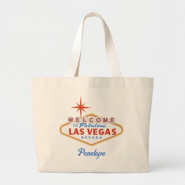 Las Vegas Bachelorette Party Personlig Tote Bag Jumbo Tygkasse (Framsidan)