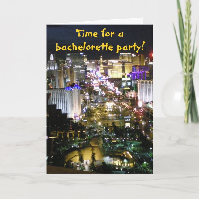 Las Vegas Bachelorette partyinbjudningar Inbjudan (Framsida)