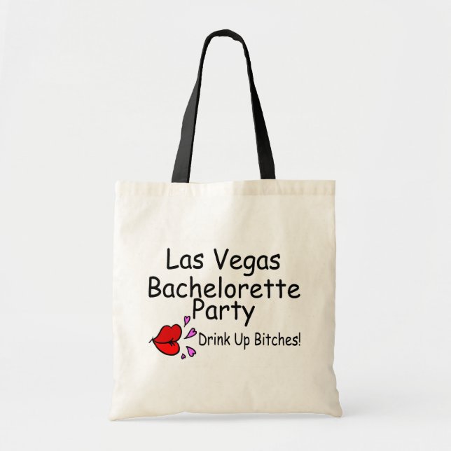 Las Vegas Bachelorette partyläppar Tygkasse (Framsidan)