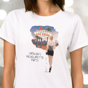 Las Vegas Bachelorette Red Hair Bride T Shirt