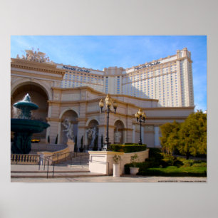 Las Vegas beskådar av Monte - carlo Poster