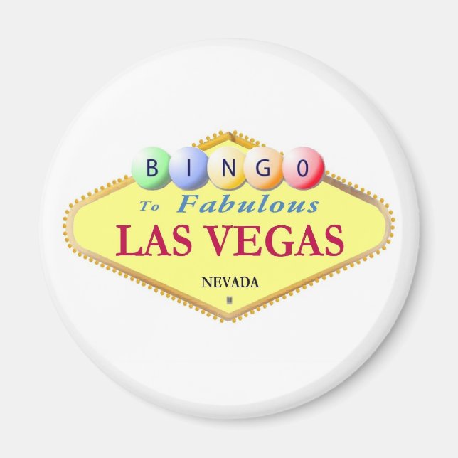 Las Vegas Bingo Magnet (Framsidan)