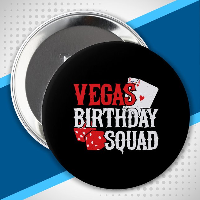 Las Vegas Birthday - Party i Vegas Birthday Squad Knapp (Skapare uppladdad)