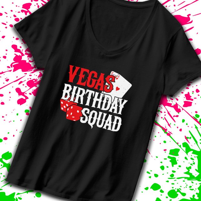 Las Vegas Birthday - Party in Vegas Birthday Squad T Shirt (Skapare uppladdad)