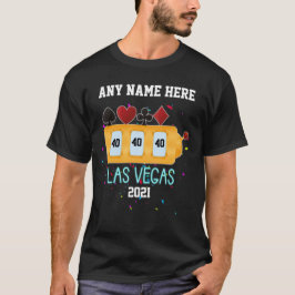 Las Vegas Birthday Slot Maskin Anpassningsbar T Shirt