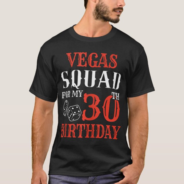 Las Vegas Birthday Squad Tank T Shirt (Framsida)