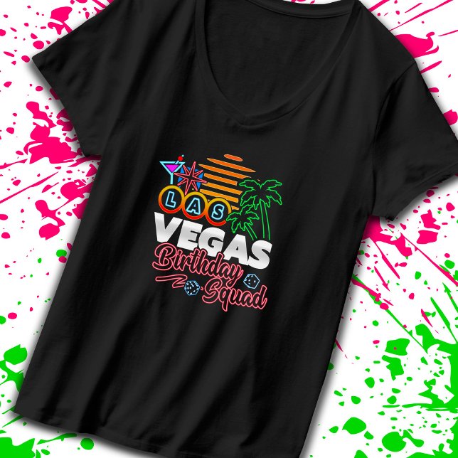 Las Vegas Birthday - Vegas Birthday Squad T Shirt (Skapare uppladdad)