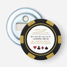 Las Vegas Black Guld Poker Chip sparar datumet