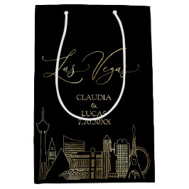 Las Vegas Black och Guld Bröllop