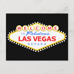 Las Vegas Black-vykort Vykort