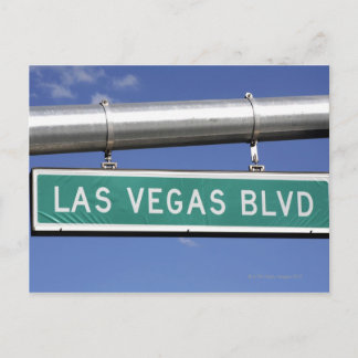Las Vegas Boulevard gatuskylt - Strip Vykort