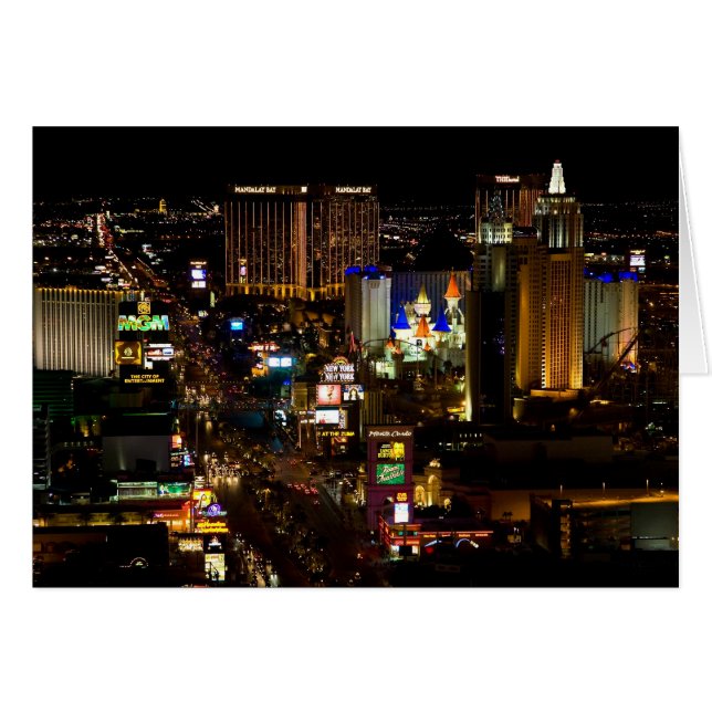 Las Vegas Boulevard Hälsningskort (Framsidan Horizontal)