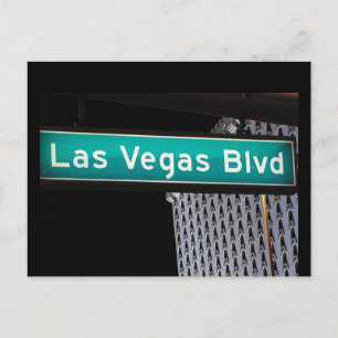 Las Vegas Boulevard Street-vykort Vykort