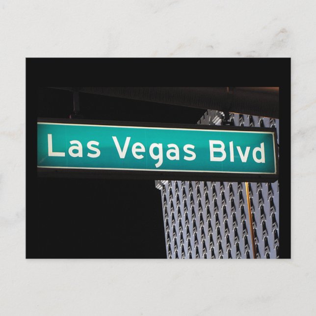 Las Vegas Boulevard Street-vykort Vykort (Framsida)