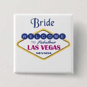 Las Vegas Bride Button Knapp