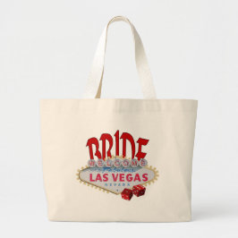 Las Vegas BRIDE Classic Tote Bag Jumbo Tygkasse