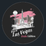 Las Vegas Bride Edition Las Vegas Firande Runt Klistermärke<br><div class="desc">Las Vegas Bride Edition Las Vegas Firande</div>