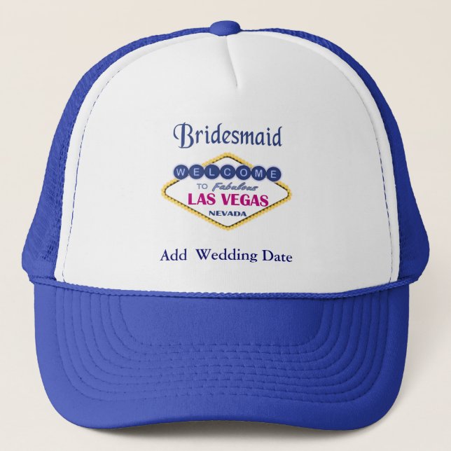 Las Vegas Bridesmaid Hat. Truckerkeps (Framsida)
