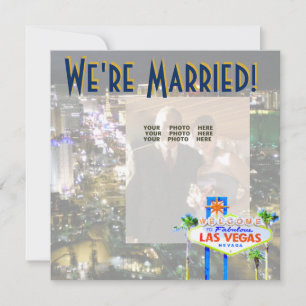 Las Vegas Bröllop annonsfoto Inbjudningar