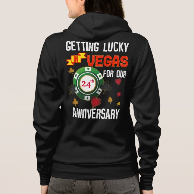 Las Vegas Bröllop-årsdagen för par matchande Resa T Shirt (Baksida)