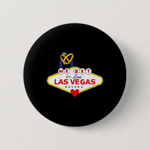 Las Vegas Bröllop Brud Brudgum Matchande Dusch För Knapp